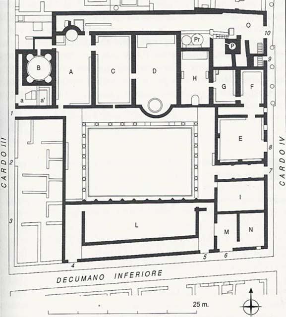 Herculaneum VI.1. Terme or Thermae Centrali or Central Baths
Plan